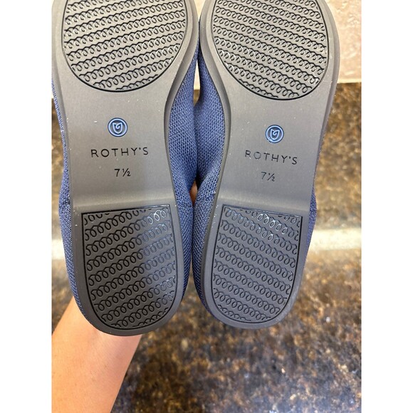 Rothy’s The Loafer Slip On Flat Navy Like New Size 7.5 - Picture 8 of 11